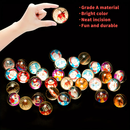 Christmas Party Balls Rubber Bouncing Balls Party Favor Supplies