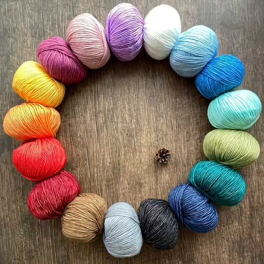 Soft Long Staple Cotton Yarn for Knitting & Crochet, 50g 153Yd