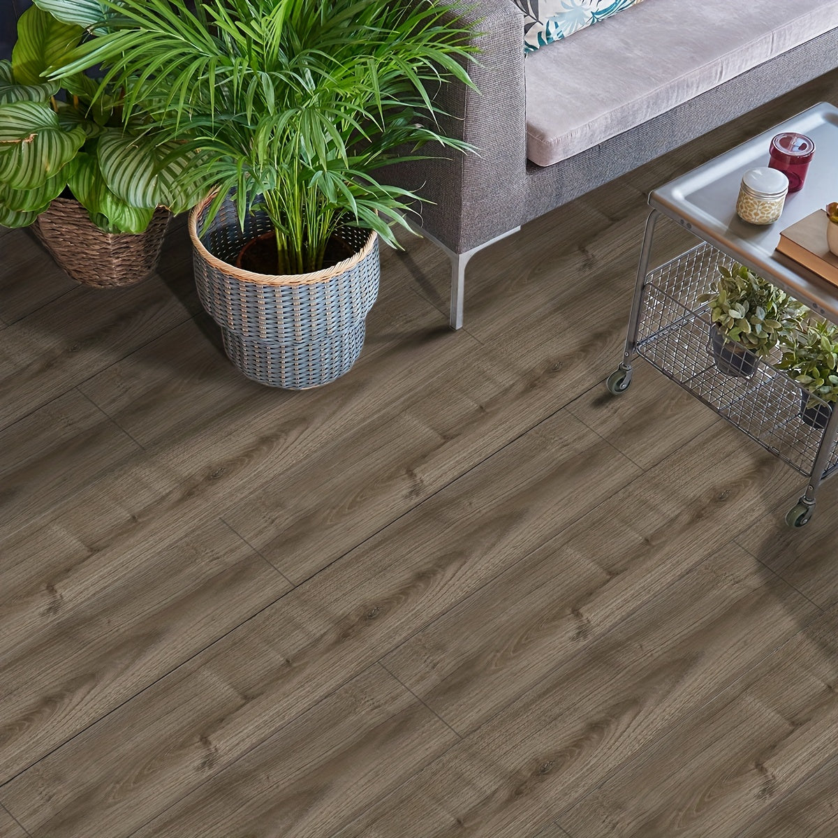 Wood Grain Pattern Floor Decals Waterproof Non-slip Stickers
