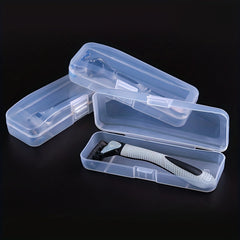 Transparent Razor Storage Box for Travel Essential Manual Razors