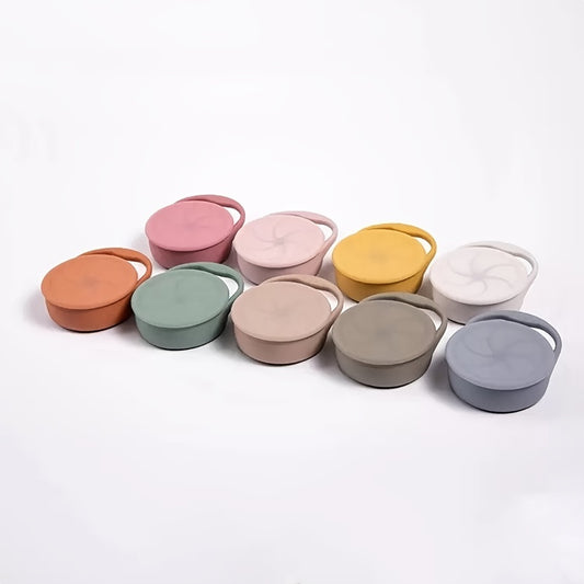 Kids Silicone Snack Cup Portable Leak-proof Anti-fall Cup