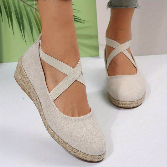 Women's Closed Toe Comfortable Cross Strap Shoes