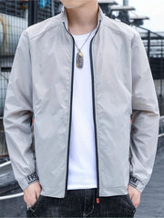 Stylish Sun Protection Hooded Jacket For Men