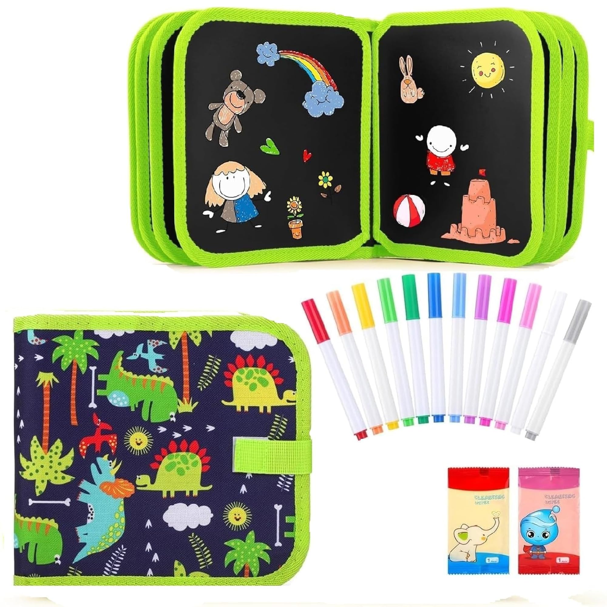 Erasable Doodle Book Set for Kids, Reusable Magic Drawing Book – CRAZE