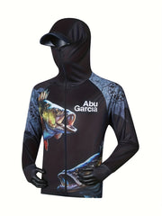 Men's UPF 50 Sun Protection Hooded Jacket Quick Dry Rash Guard