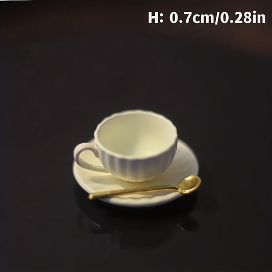 Miniature Dollhouse Coffee Cup Set 1:12 & 1:6 Scale Kitchen Accessory