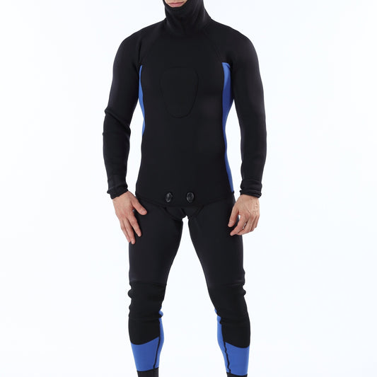 Men's 3mm Neoprene Hoodie 2 Piece Diving Suit