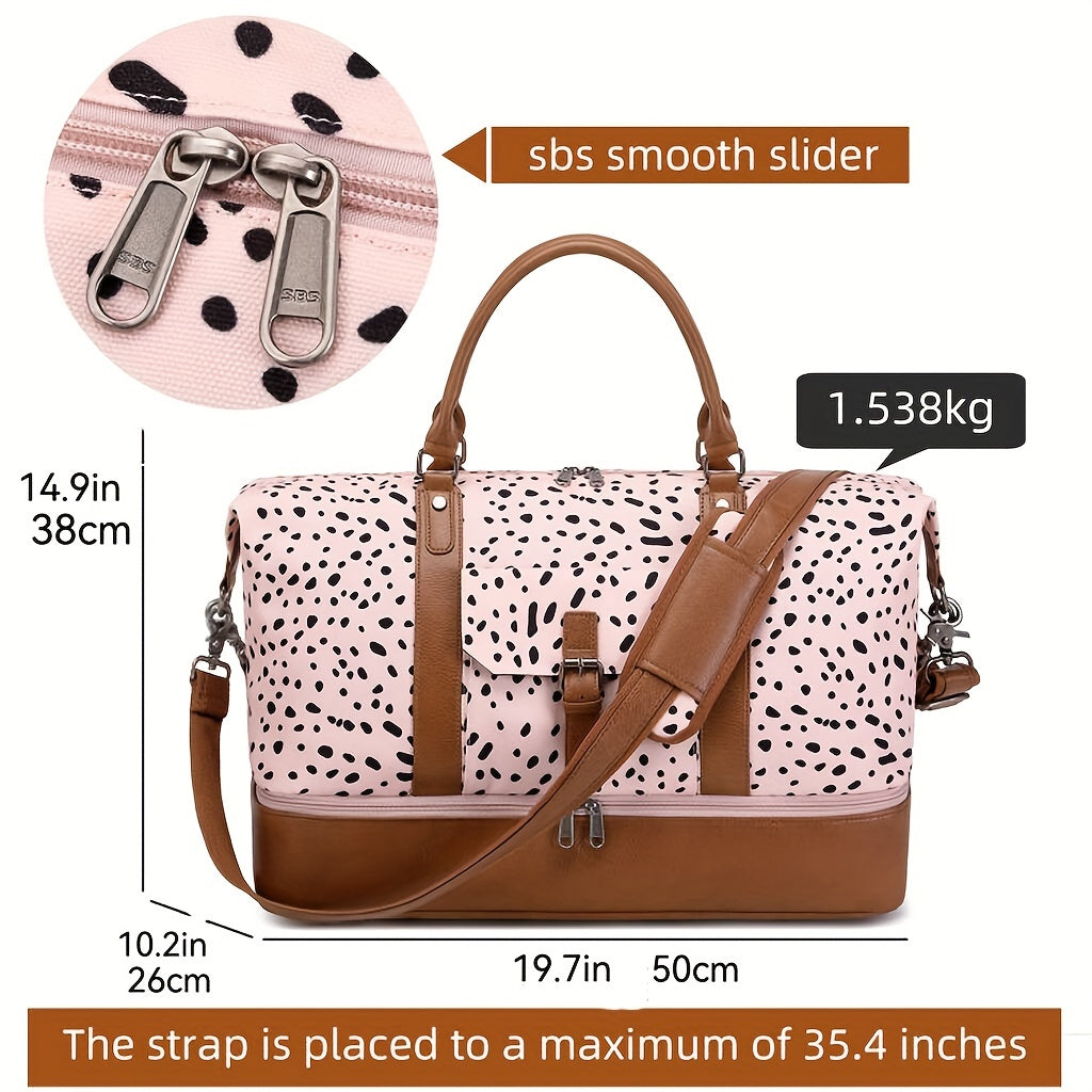 Large Capacity Duffel Bag Women's Carry on Handbag For Travel