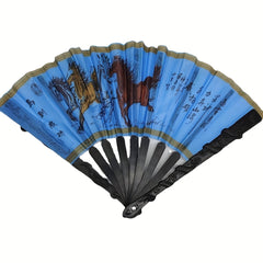 Colorful Cloth Ornament Fan for Women Photography
