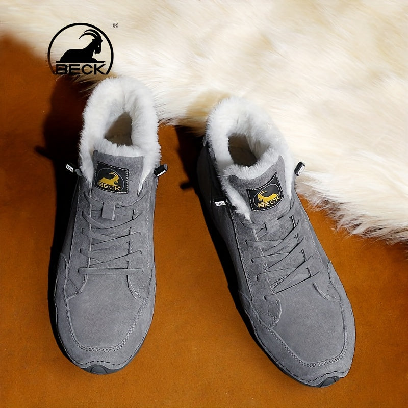 Men's Thermal Winter Boots Lace ups Casual Walking Shoes