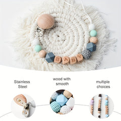 Baby Pacifier Clip Chain DIY Gift Dummy Pacifier Holder Clip Teether Toy Chain