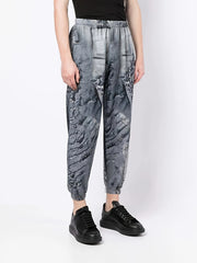  3D Print Tapered Leg Pants With Pockets
