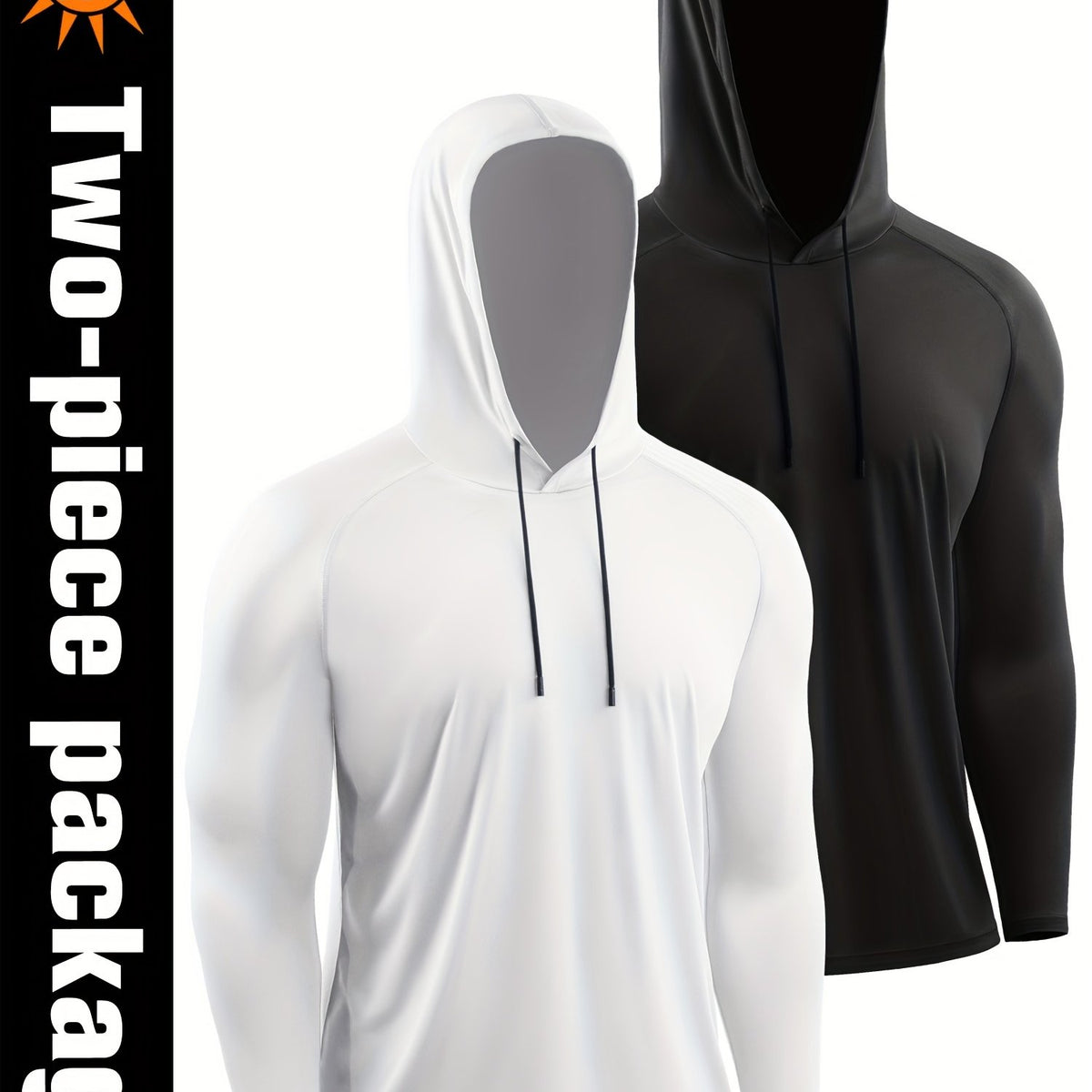Men's Sun Protection Hoodie Quick Dry Breathable Loose Hooded Sweatshirt