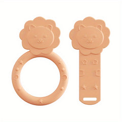 Silicone Lion Teether Toy Baby Soft Teething Toy