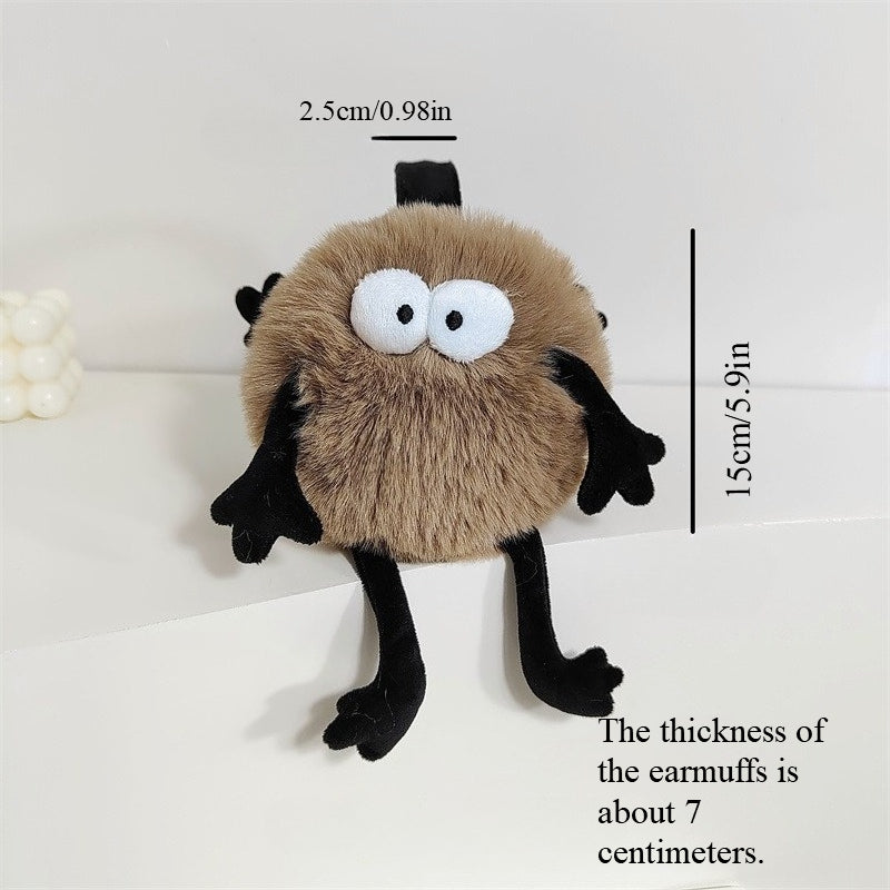 Plush Foldable Earmuffs Winter Thickened Warmth Ear Protection