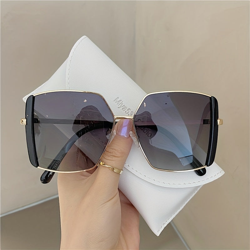 Oversized Square Frame Sunglasses Polarized UV400