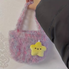 Sparkling Star Plush Key Chain - Ideal Gift for Backpack