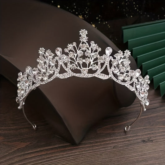 Baroque Style Crown Bridal Headband Wedding Accessories
