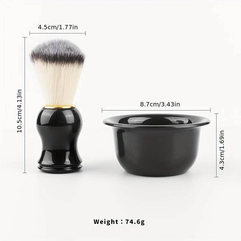 Men's Beard Shaving Set with Shaving Brush Soap Bowl