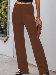 Casual Everyday Straight Leg Fit Pants Women's Clothing