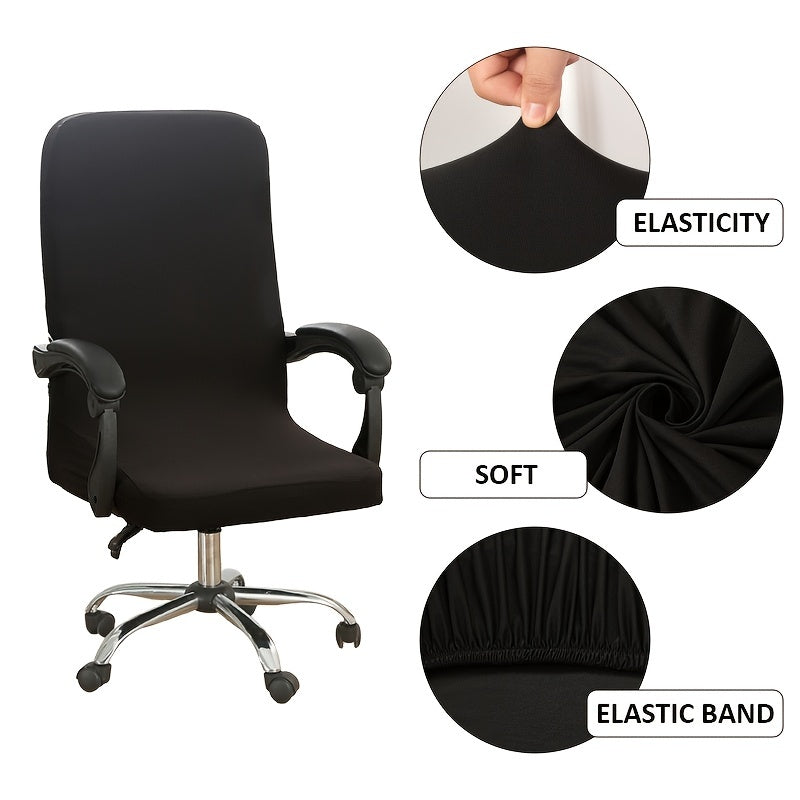 Stretch Office Computer Chair Seat Covers, Washable, Removable Slipcovers