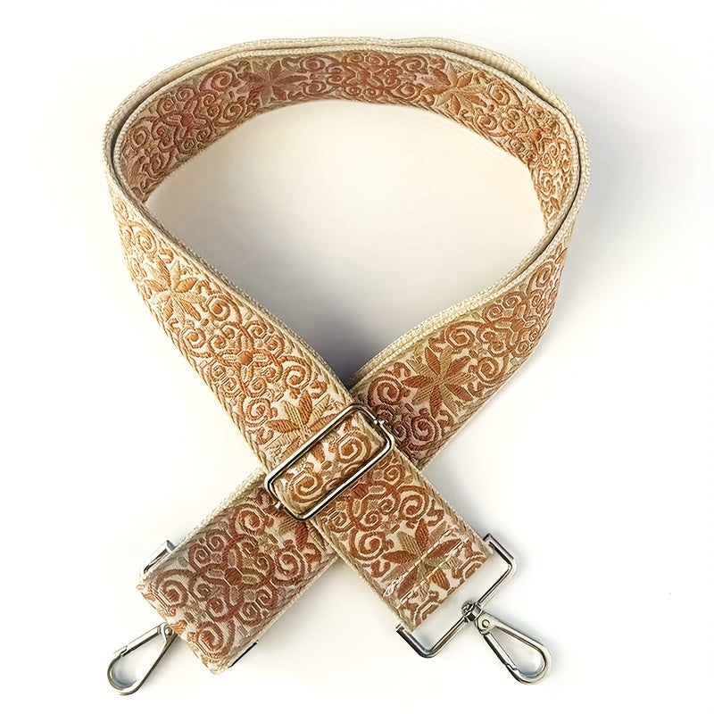 Colorful Check Adjustable Purse Strap - Removable Wide Nylon Handbag Belt