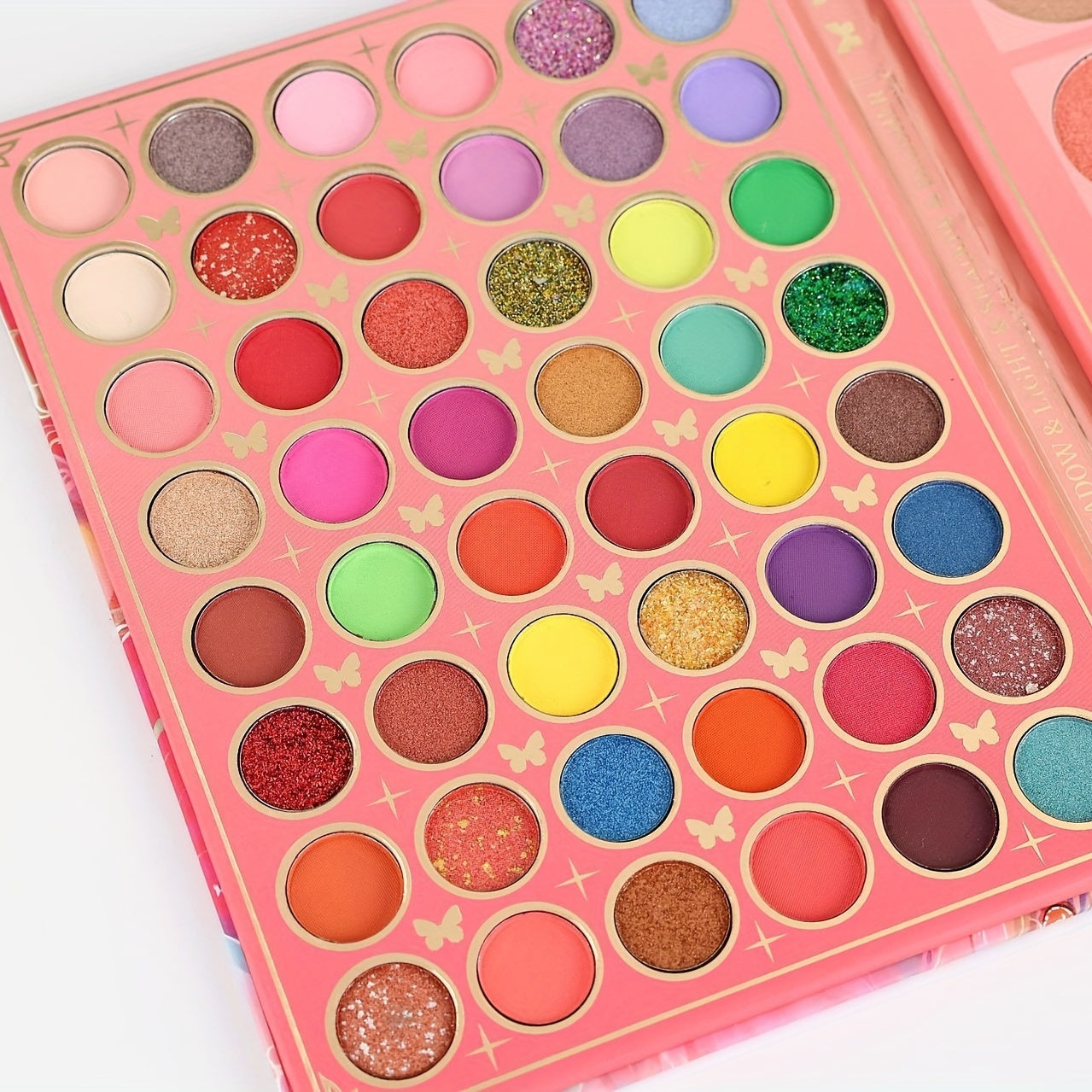 63-Color Pearly Eyeshadow Palette Matte Sequin Finish