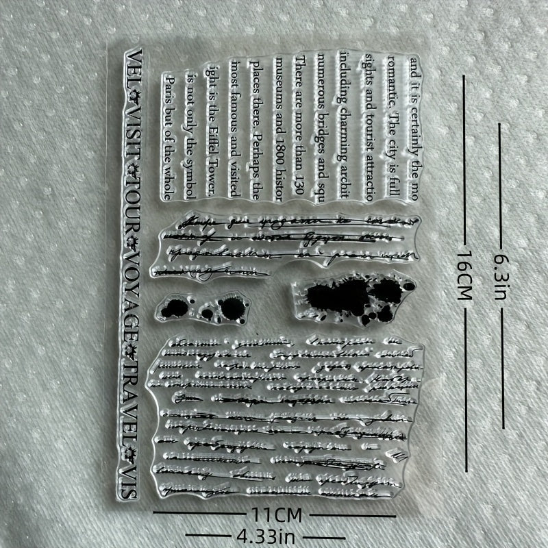 Transparent Silicone Stamp For Hand Account Background Series