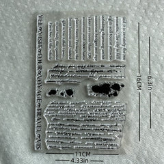 Transparent Silicone Stamp For Hand Account Background Series