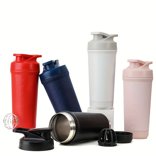 Classic Protein Shaker Bottle 27oz Stainless Steel Gym Bottle