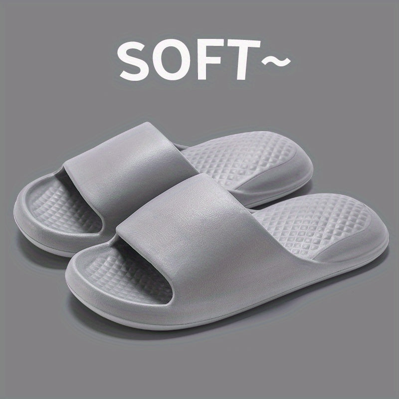 Minimalist Soft Solid Non Slip Bath Shoes Women's Home Slides