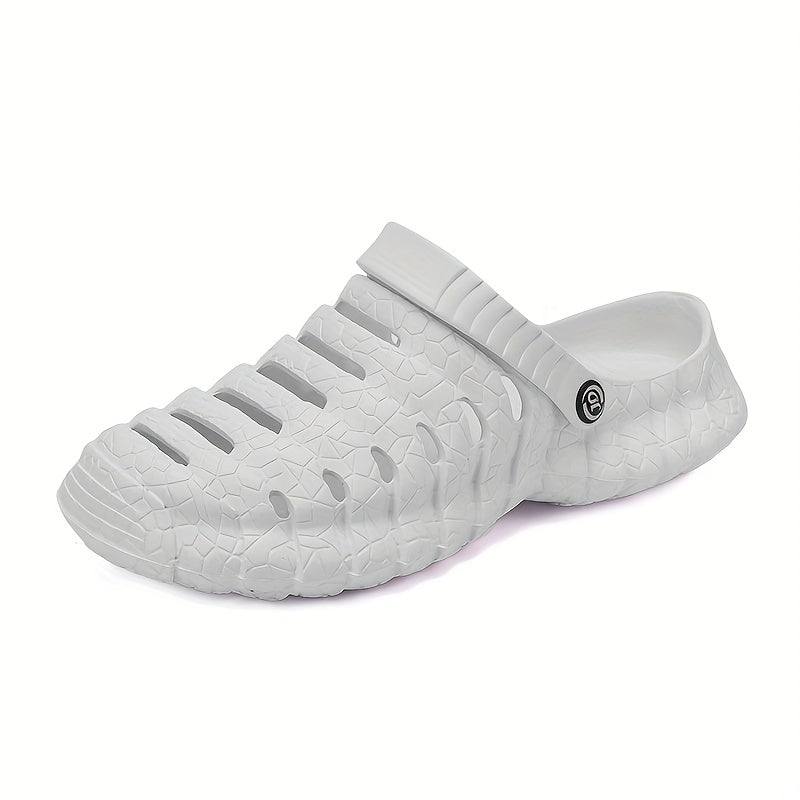 Men's Solid Slip On Platform Clogs Anti skid Beach Shoes