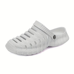 Men's Solid Slip On Platform Clogs Anti skid Beach Shoes