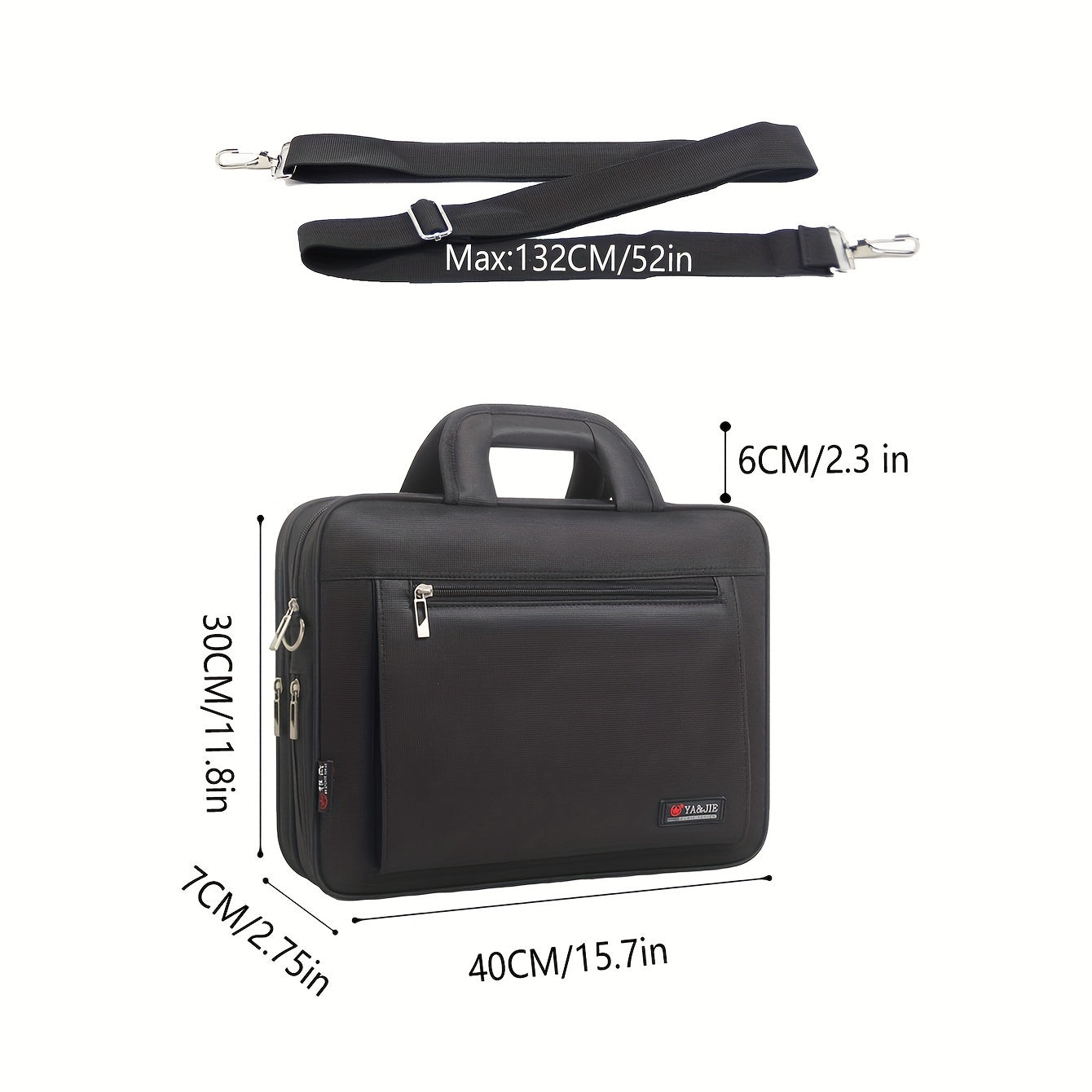 15.7 Inch Laptop Bag Briefcase Men Women Laptop Shoulder Bag
