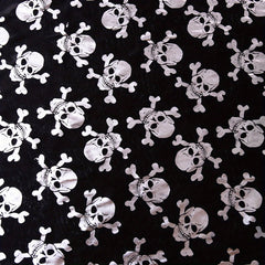 Halloween Quilted Fabric Ornament Skull Bat Pumpkin Wizard Cat Moon Star Pattern