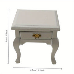 1:12 Scale Dollhouse Furniture Benches & Drawers Coffee Table Vintage Style