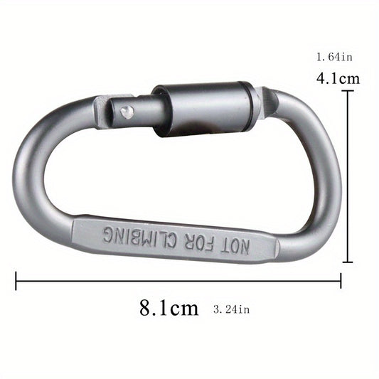 Aluminum D-shaped Carabiner Lock for Outdoor Camping
