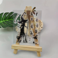 Halloween Witch Stamp for Scrapbooking Paper Craft Album Card