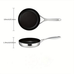 Nonstick Frying Pan With Lid 20 25 30 Stainless Steel Skillet PFOA PFOS