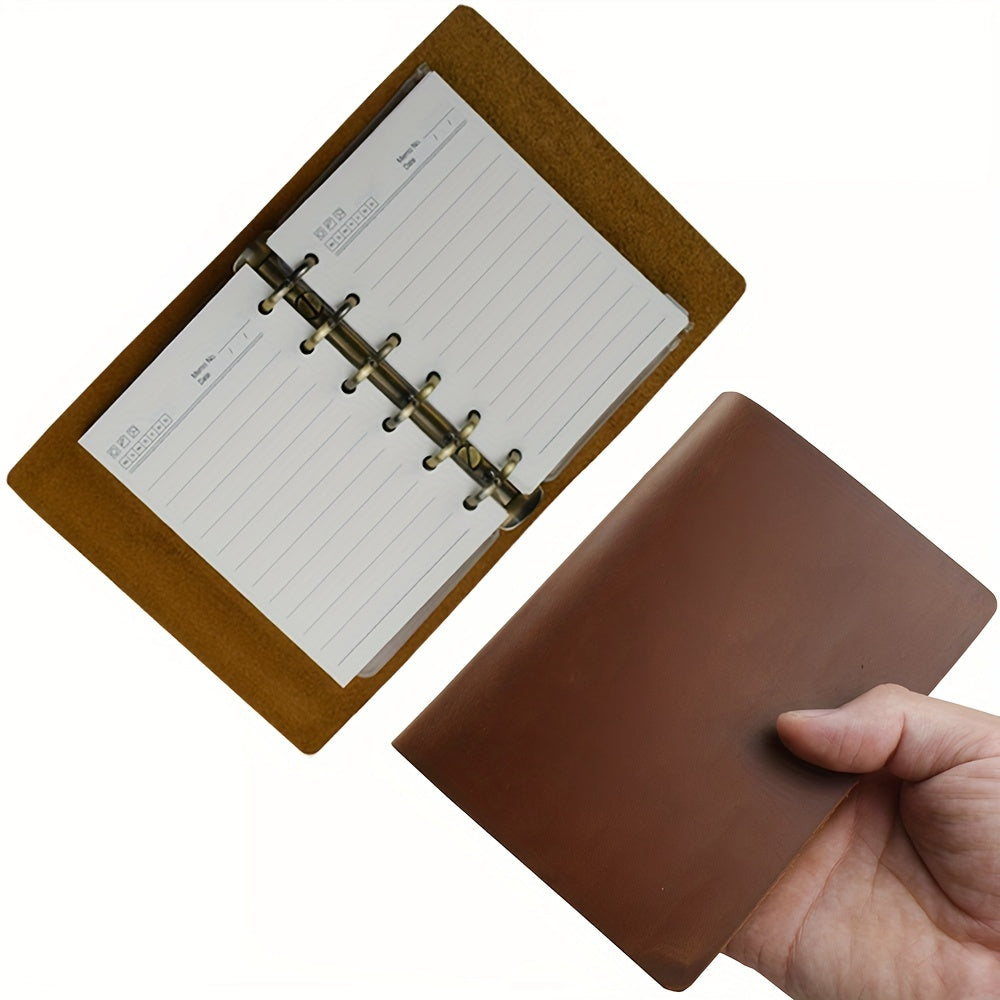 Vintage Leather Note Book 96 Sheets Cowhide Plan Note