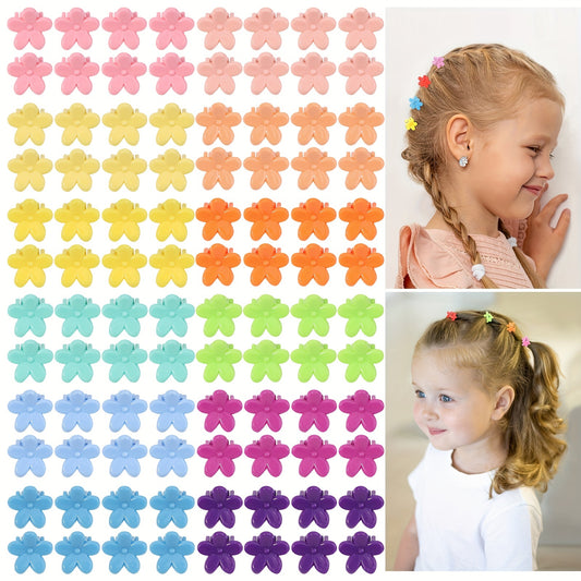 50pcs Mini Flowers Hair Clip Set for Baby Girls
