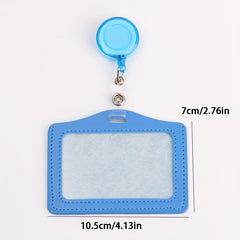 Stylish PU Leather Card Holder Set for Women Men Students