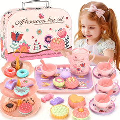 Kids Afternoon Tea Set Cake Cutter Princess Toy ABS Material