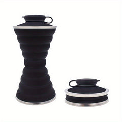 Portable Foldable Silicone Water Bottle Leakproof Reusable