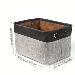 Foldable Fabric Storage Basket for Home
