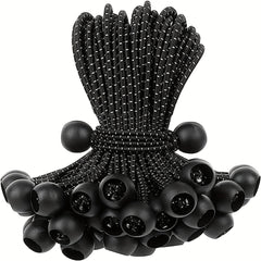 20pcs 15-24cm Bungee Cords with Balls for Camping Tents Tarp Canopy
