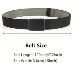 Nylon Belt with Rotating Buckle for Men
