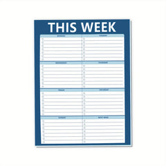 Trees Weekly Planner Notepad 52 Sheets Tear Off Undated Weekly To Do List