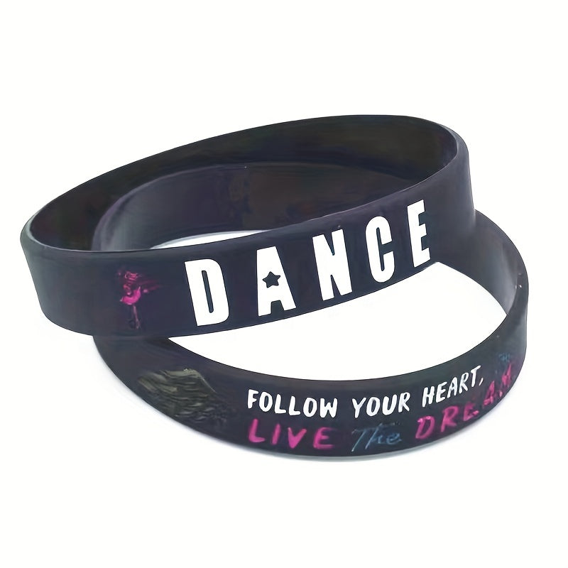 Dancer Dance Believe You Can Victory Rubber Bracelet Silicone Wristband
