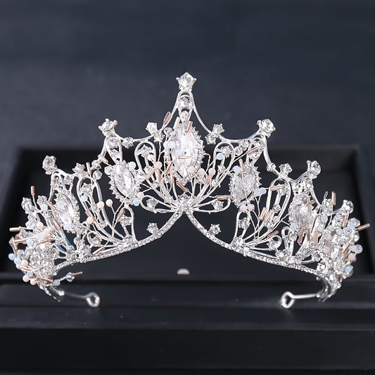 Golden Baroque Queen Crown And Tiaras For Women